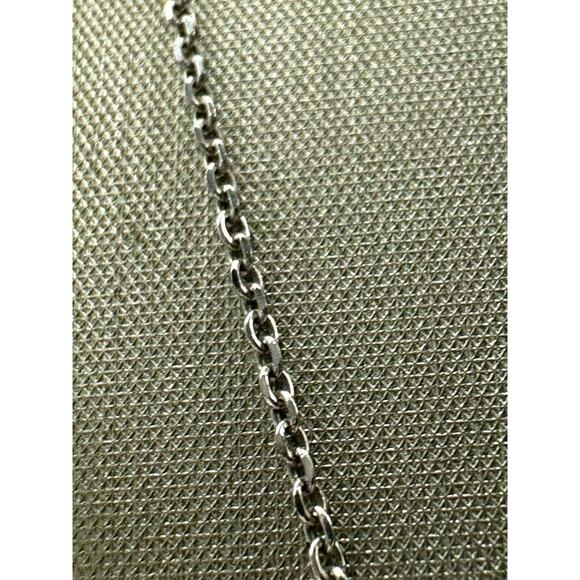 14K White Gold Mini Cable Link Chain (16935) - Picture 4 of 6